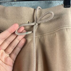 Nike Beige Sweatpants with Ribbed Waist